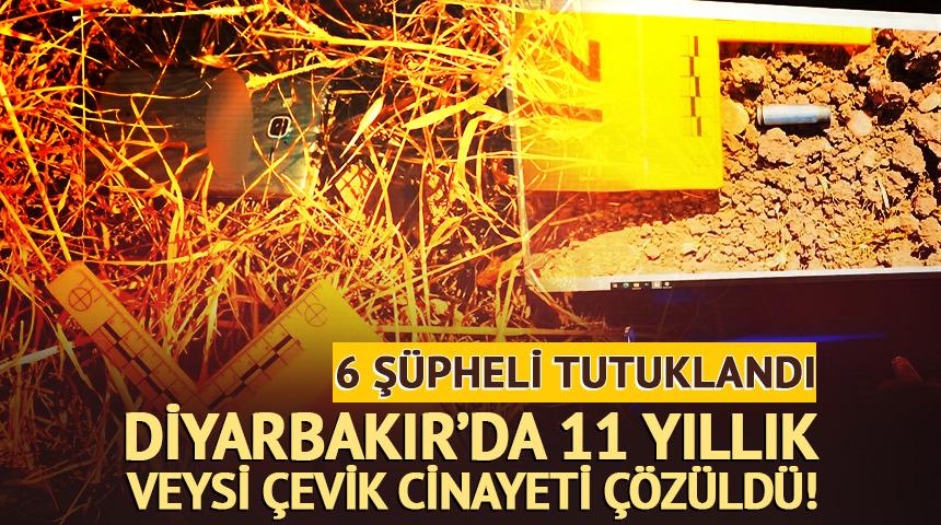 Diyarbakır'da 11 yıllık Veysi &Ccedil;evik cinayeti &ccedil;&ouml;z&uuml;ld&uuml;!