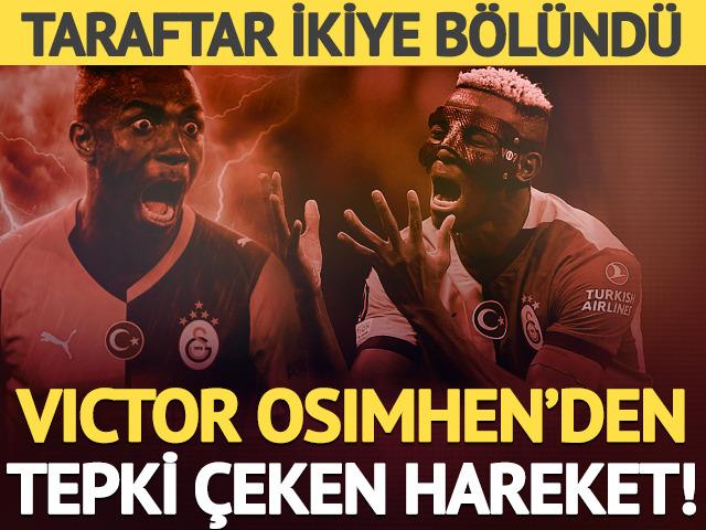 Galatasaray'da Osimhen krizi! G&ouml;r&uuml;nt&uuml;ler ortalığı karıştırdı: "Parti ka&ccedil;amağı"