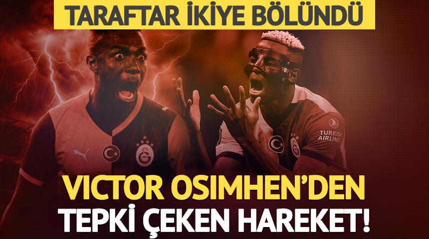 Galatasaray'da Osimhen krizi! G&ouml;r&uuml;nt&uuml;ler ortalığı karıştırdı: "Parti ka&ccedil;amağı"