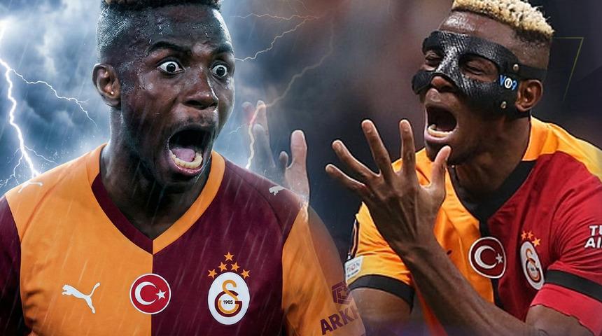 Galatasaray'da Osimhen krizi! G&ouml;r&uuml;nt&uuml;ler ortalığı karıştırdı: "Parti ka&ccedil;amağı"