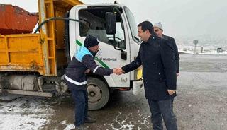 Battalgazi&rsquo;de kar teyakkuzu