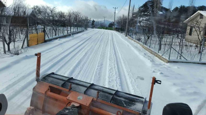 Osmangazi&rsquo;nin y&uuml;ksek kesimlerinde kar n&ouml;beti