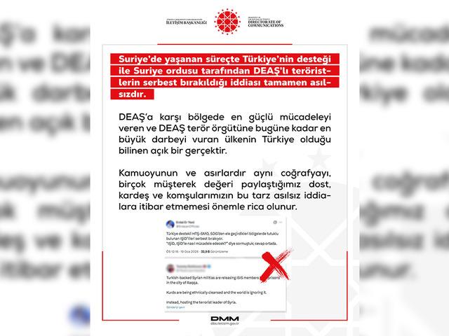 DMM'den DEAŞ iddiasına yanıt! "Tamamen asılsız"