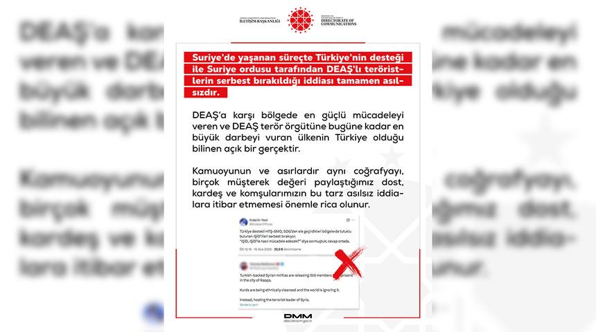 DMM'den DEAŞ iddiasına yanıt! "Tamamen asılsız"
