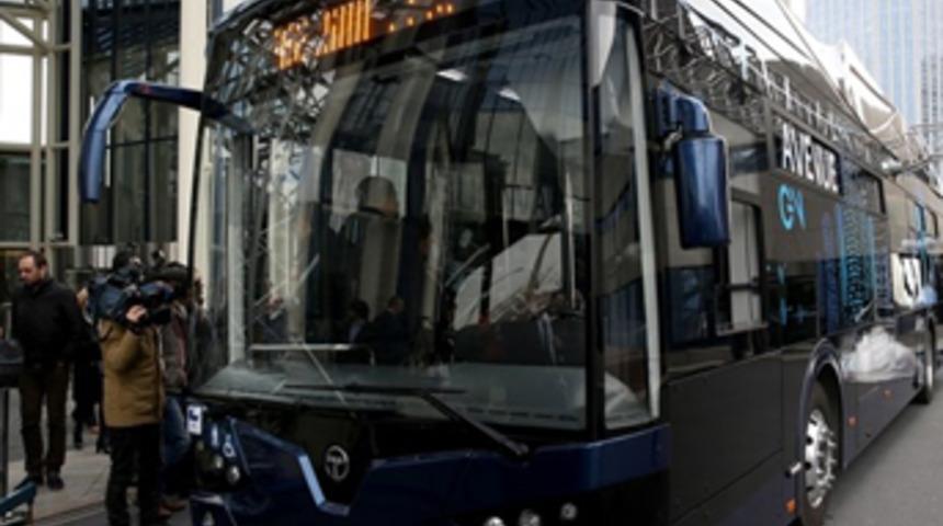 Türkiye'nin ilk yüzde 100 yerli elektrikli otobüsü tanıtıldı