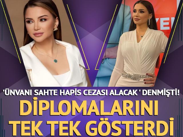 '&Uuml;nvanı sahte ' denmişti! Diplomalarını tek tek g&ouml;sterdi