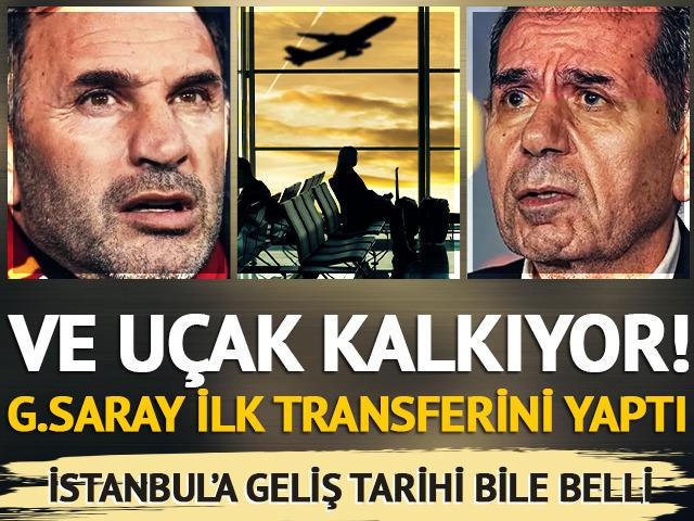 Ve Galatasaray ilk transferini yaptı! U&ccedil;ak kalkıyor: İşte İstanbul'a geliş tarihi