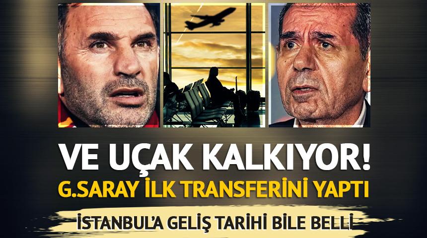 Ve Galatasaray ilk transferini yaptı! U&ccedil;ak kalkıyor: İşte İstanbul'a geliş tarihi