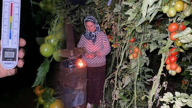 Zirai don nöbetleri başladı: Sabaha kadar soba başında beklediler! 