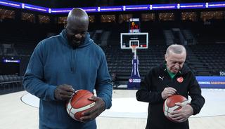 Cumhurbaşkanı Erdoğan ile Shaquille O'Neal bir araya geldi!