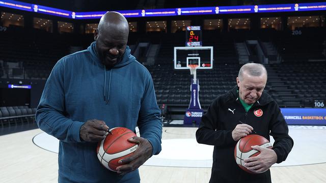 Cumhurbaşkanı Erdoğan ile Shaquille O'Neal bir araya geldi!