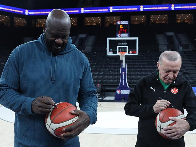 Cumhurbaşkanı Erdoğan ile Shaquille O'Neal bir araya geldi!