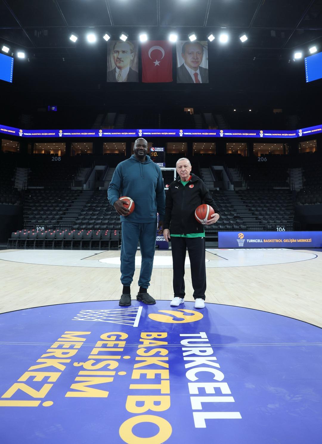Cumhurbaşkanı Erdoğan ile Shaquille O Neal bir araya geldi! 2