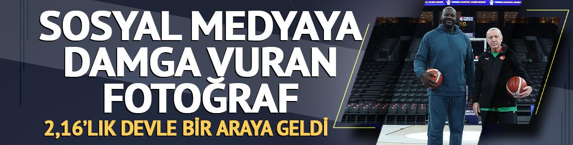 Cumhurbaşkanı Erdoğan ile Shaquille O'Neal bir araya geldi!