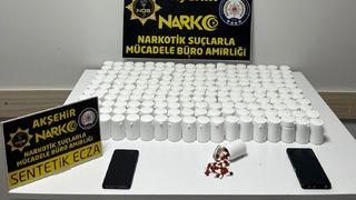 Akşehir’de 10 bin 550 adet uyuşturucu hap ele geçirildi: 2 tutuklama