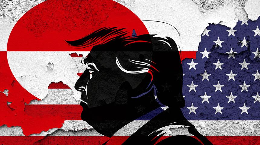 Trump'ın hayal panosu gibi harita! Sınırları kaldırıp bayrak dikti