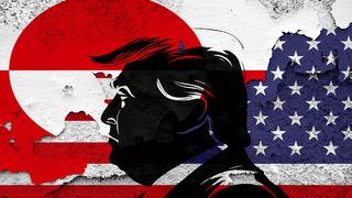 Trump'ın hayal panosu gibi harita! Sınırları kaldırıp bayrak dikti