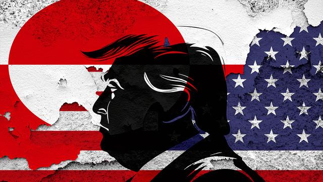 Trump'ın hayal panosu gibi harita! Sınırları kaldırıp bayrak dikti