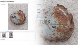 Gazoz kapağını 150 bin TL'ye satışa koydu, yorum yağdı!