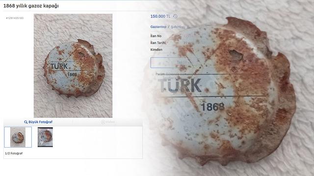 Gazoz kapağını 150 bin TL'ye satışa koydu, yorum yağdı!