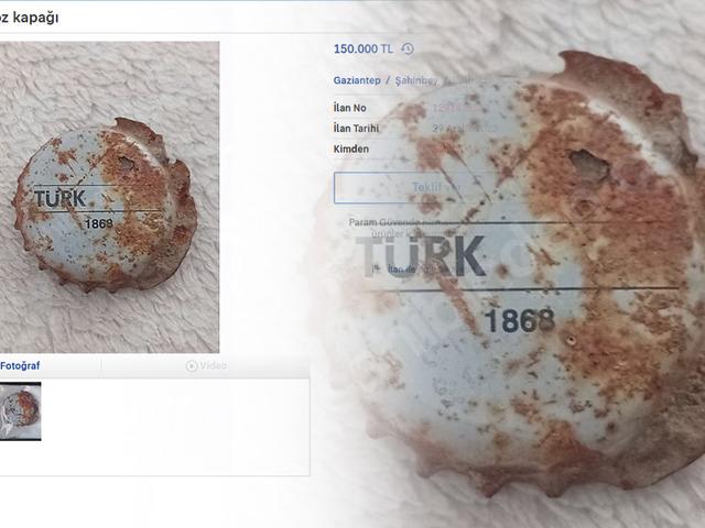 Gazoz kapağını 150 bin TL'ye satışa koydu, yorum yağdı!