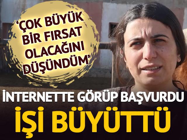 İnternette g&ouml;r&uuml;p başvurdu, işi b&uuml;y&uuml;tt&uuml; '&Ccedil;ok b&uuml;y&uuml;k fırsat olacağını d&uuml;ş&uuml;nd&uuml;m'