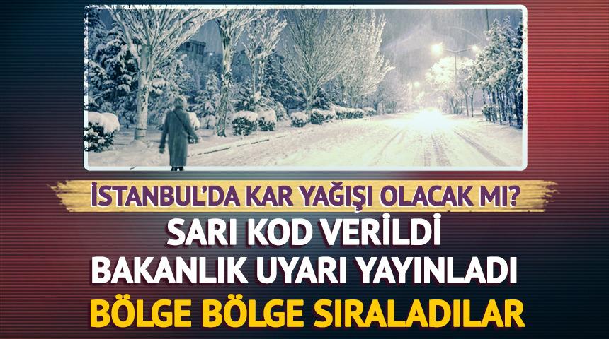 Meteoroloji'den sarı kodlu uyarı verildi! Kuvvetli kar ve fırtına alarmı