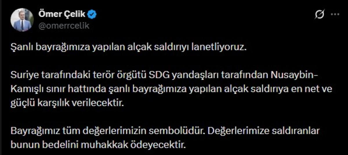 Terör örgütü YPG yandaşlarından Türk bayrağına hain saldırı! İletişim Başkanlığı ndan açıklama: "Açık bir provokasyondur" 3