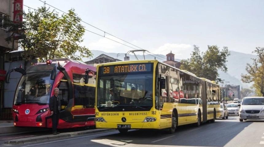 Bursa'da toplu ulaşıma y&uuml;zde 15 zam geldi