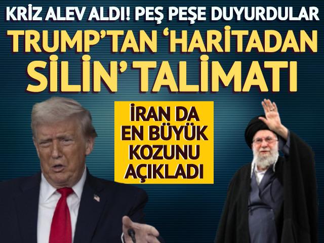 ABD İran krizi alev aldı! Trump'tan 'Haritadan silin' talimatı, İran'dan 'cihat' &ccedil;ıkışı
