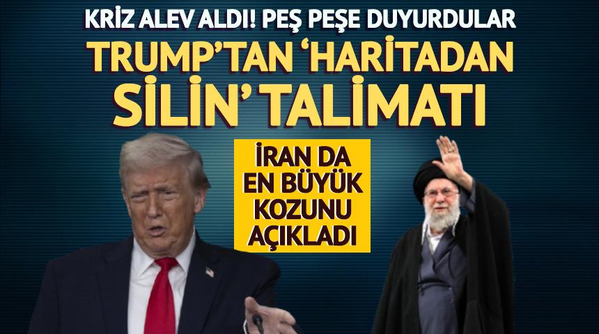 ABD İran krizi alev aldı! Trump'tan 'Haritadan silin' talimatı, İran'dan 'cihat' &ccedil;ıkışı