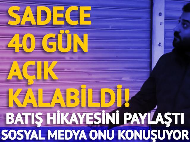 Gaziosmanpaşa'da a&ccedil;ılan d&ouml;nercinin batış hikayesi! "40 g&uuml;n a&ccedil;ık kalabildik"