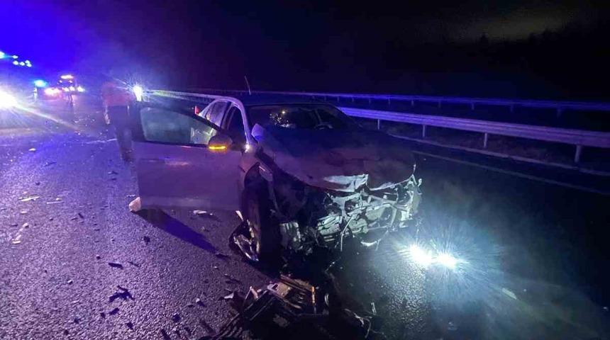 Kırklareli&rsquo;de otomobiller &ccedil;arpıştı: 6 yaralı