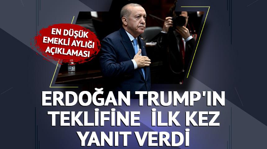 Cumhurbaşkanı Erdoğan'dan en d&uuml;ş&uuml;k emekli maaşı a&ccedil;ıklaması