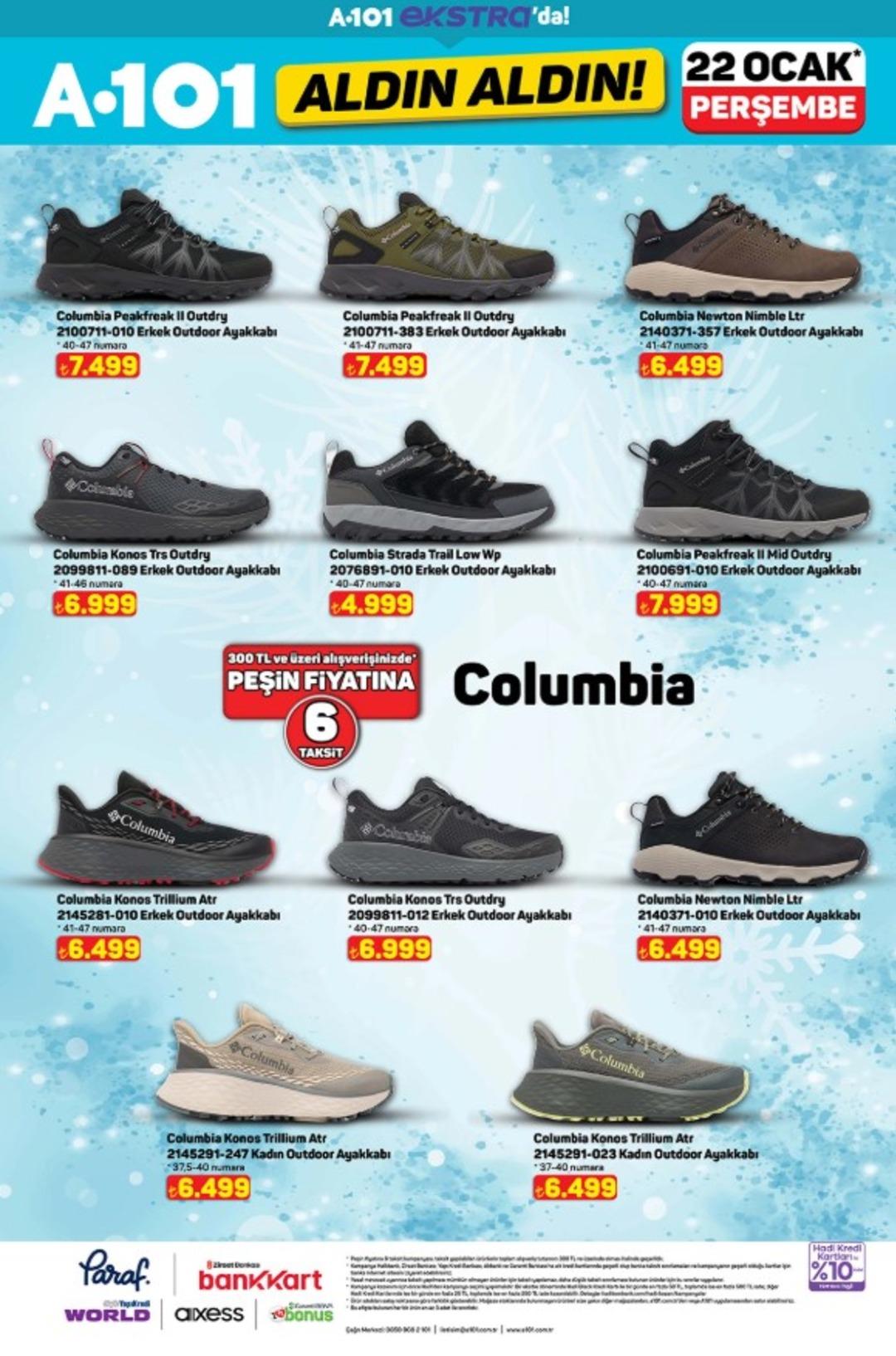 A101 e Columbia mont modelleri geliyor! 22 Ocak 2026 A101 katalog yayınlandı! 17