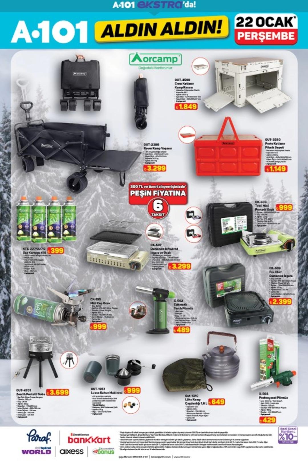 A101 e Columbia mont modelleri geliyor! 22 Ocak 2026 A101 katalog yayınlandı! 20