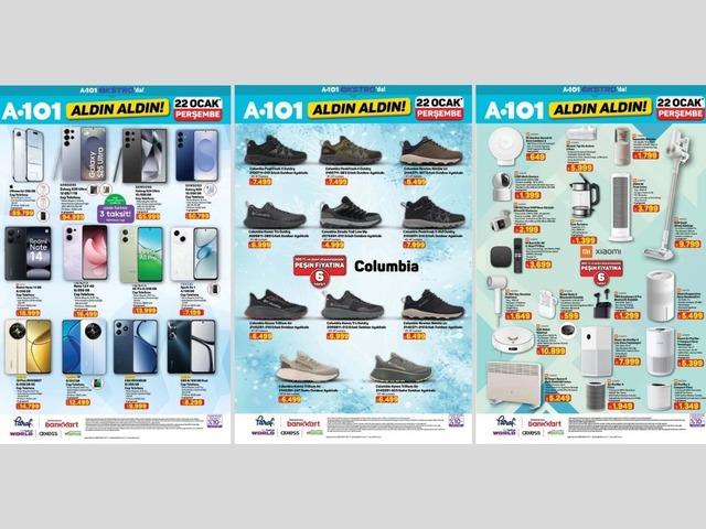 A101'e Columbia mont modelleri geliyor! 22 Ocak 2026 A101 katalog yayınlandı!