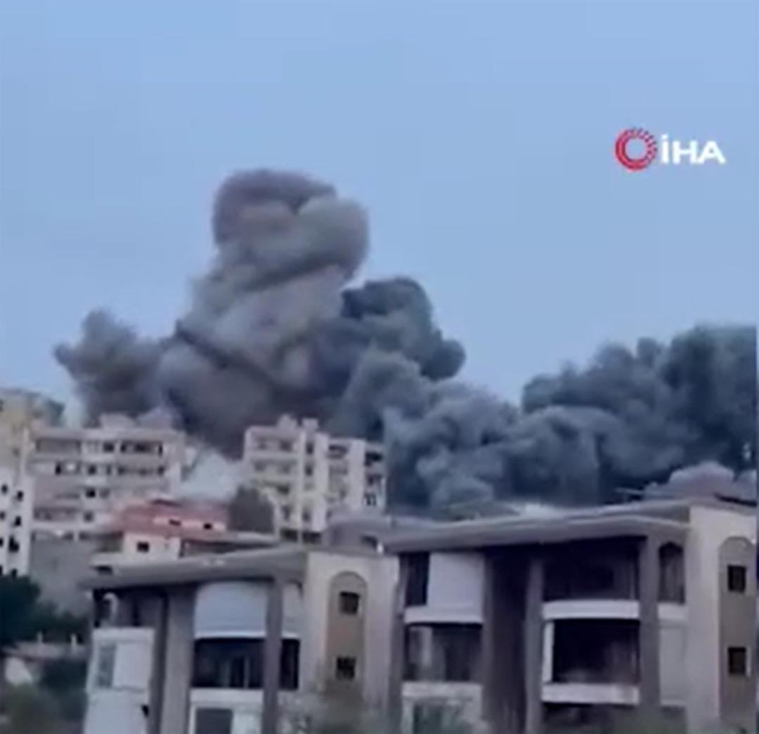 İsrail den L&uuml;bnan ın g&uuml;neyine yoğun hava saldırısı 2