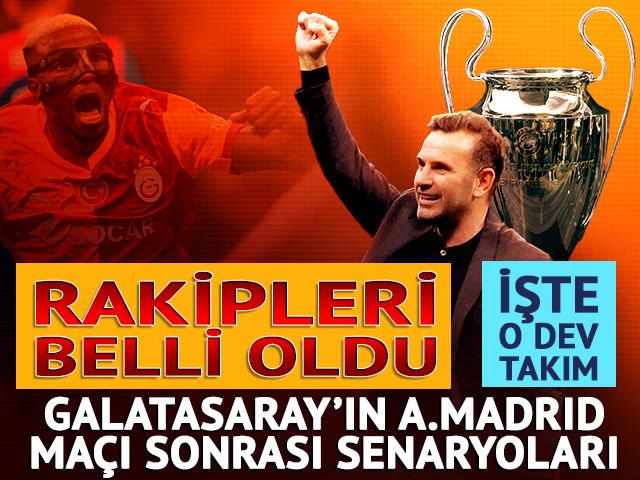 Galatasaray'ın Şampiyonlar Ligi'ndeki olası rakipleri belli oldu! 