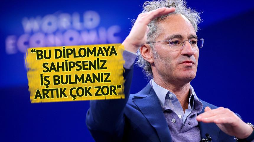 &ldquo;Bu diploması olanlar zorlanacak&rdquo; D&uuml;nyaca &uuml;nl&uuml; CEO&rsquo;dan yapay zeka &ccedil;ıkışı