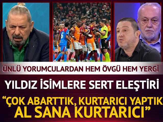 &Uuml;nl&uuml; yorumcular Galatasaray&rsquo;ı değerlendirdi! &Ouml;vg&uuml; ve eleştiriler yan yana! "Elinden ka&ccedil;ırdı!"