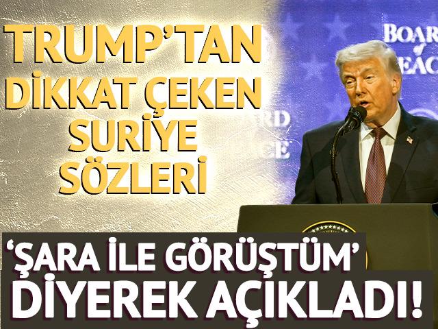 Trump'tan dikkat &ccedil;eken Suriye s&ouml;zleri! 