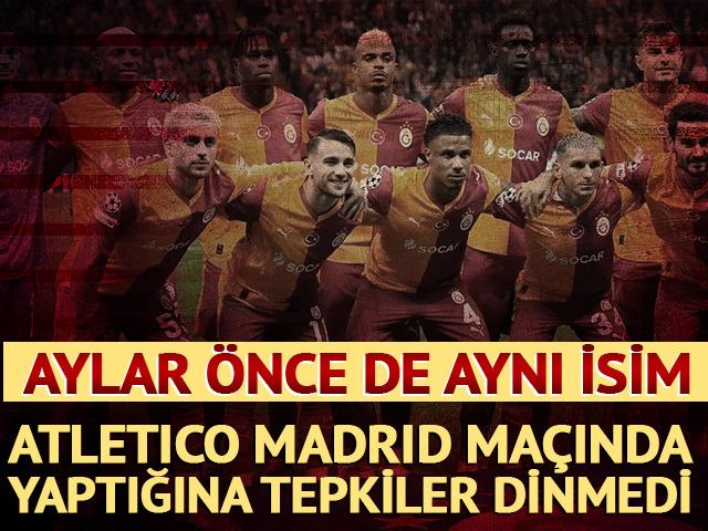 Galatasaray'da Atletico Madrid ma&ccedil;ı sonrası Barış Alper'e tepkiler dinmedi! Almanya'da da aynısını yapmıştı