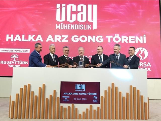 Borsa İstanbul'da gong &Uuml;&ccedil;ay M&uuml;hendislik i&ccedil;in &ccedil;aldı