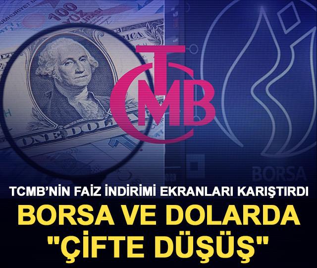 TCMB’nin faiz indirimi ekranları karıştırdı: Borsa ve dolarda "çifte düşüş"