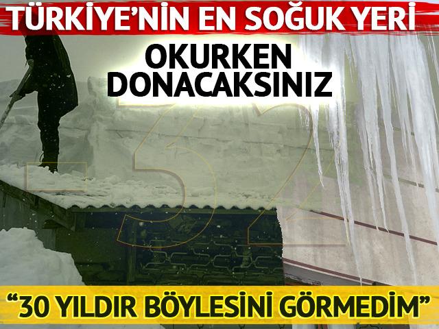 T&uuml;rkiye'nin en soğuk yerleşim yeri belli oldu