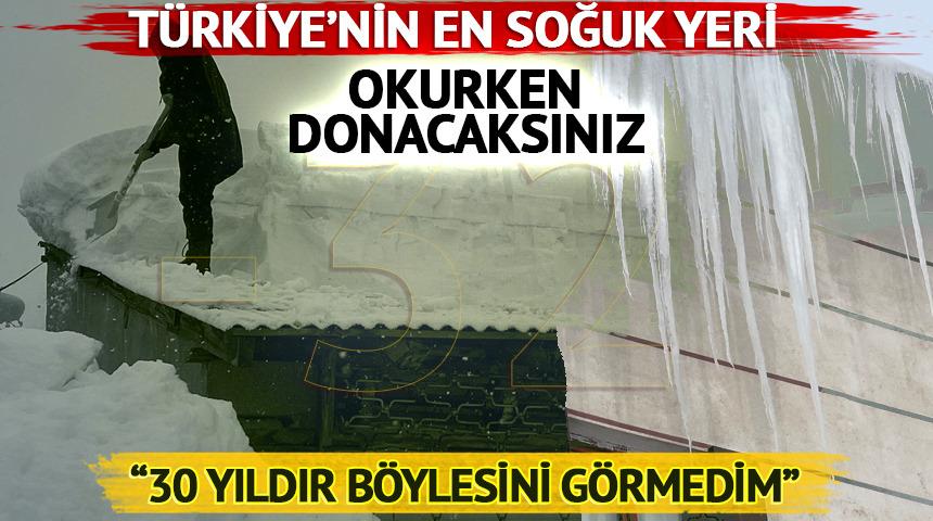 T&uuml;rkiye'nin en soğuk yerleşim yeri belli oldu