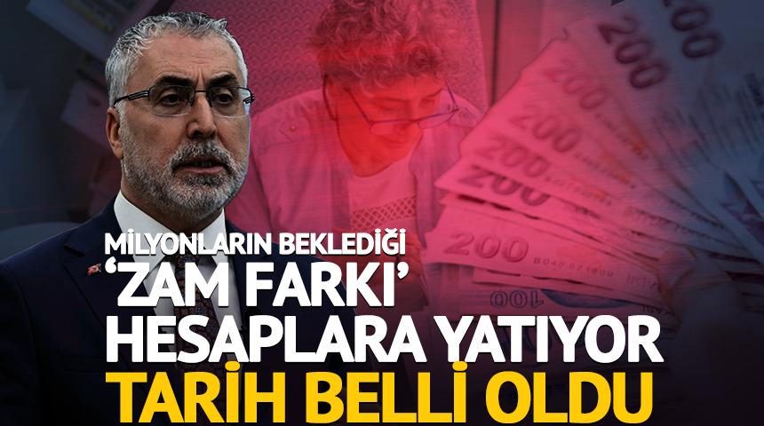 Emeklilerin zam farkının yatacağı tarih belli oldu