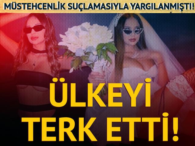 M&uuml;stehcenlik su&ccedil;lamasıyla yargılanmıştı! Merve Taşkın &uuml;lkeyi terk etti 