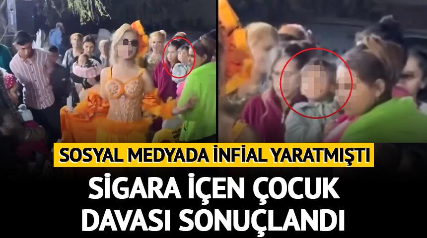 Sigara i&ccedil;en &ccedil;ocuk davasında karar &ccedil;ıktı!
